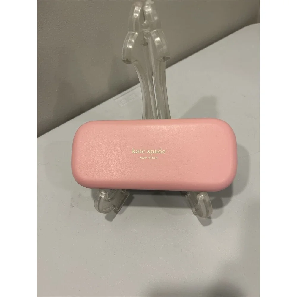 Kate Spade New York Reading Sunglasses Case Pink Green Clamshell